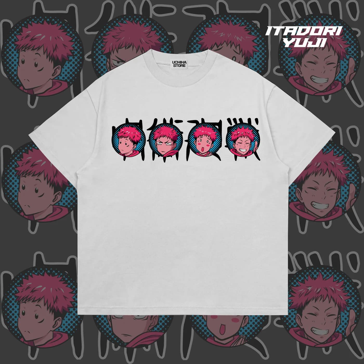 Itadori Yuji Jujutsu Kaisen Shirt (White)