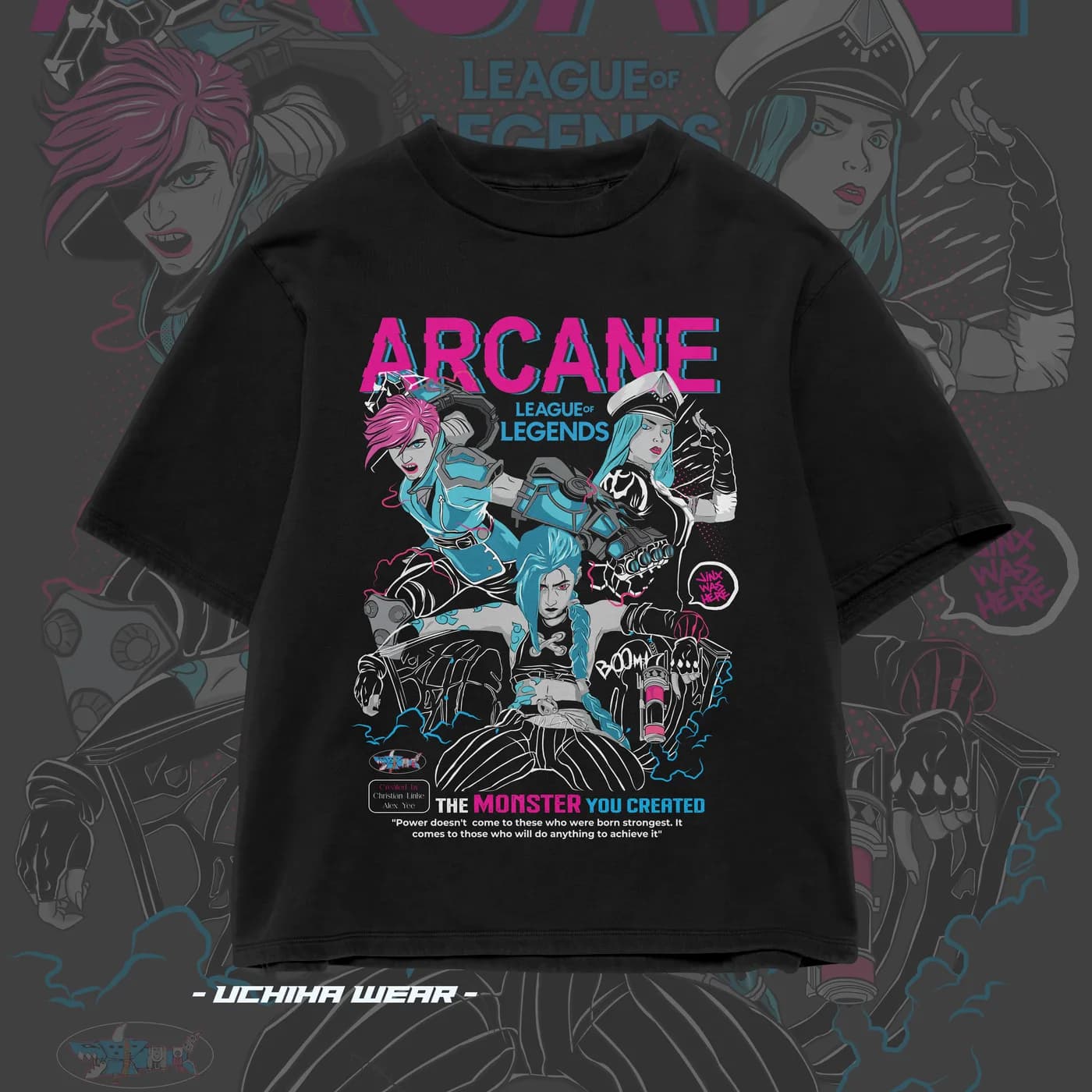 League Of Legends Arcane Shirt (Black)