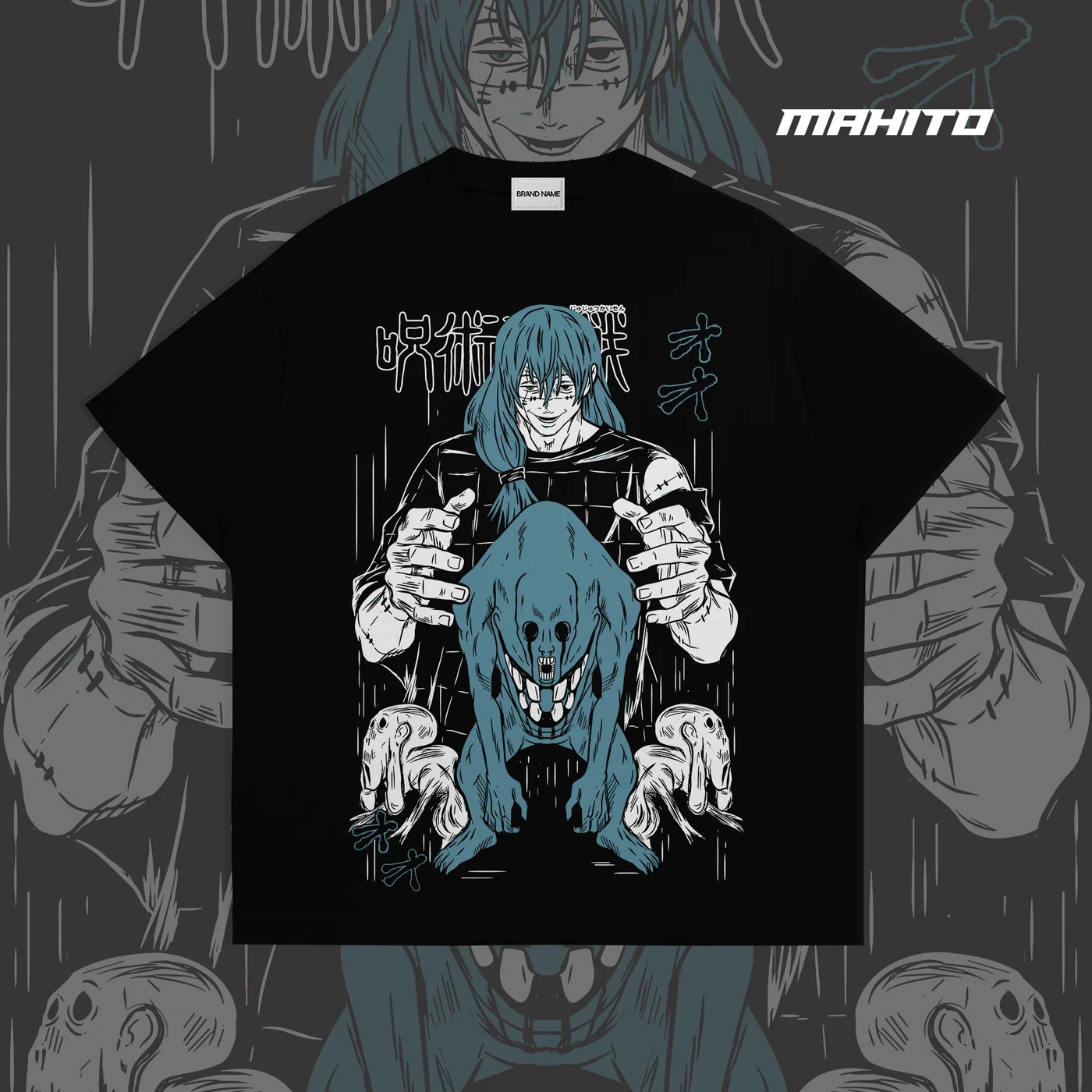 Mahito Jujutsu Kaisen Shirt (Black)