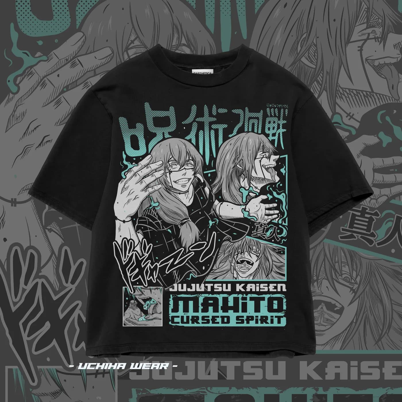 Mahito Jujutsu Kaisen Shirt Cursed Spirit (Black)