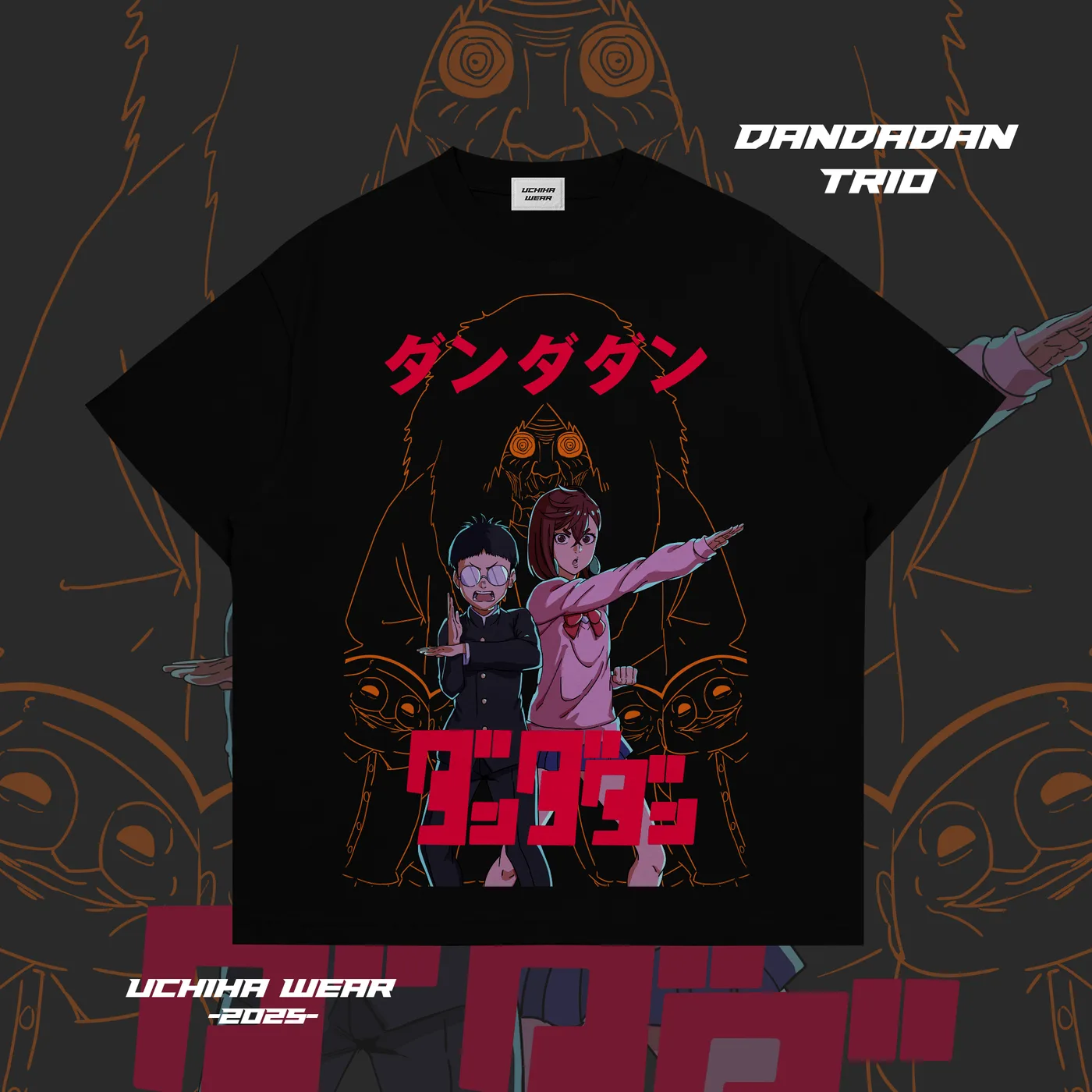 Okarun& Momo Dandadan Shirt (Black)