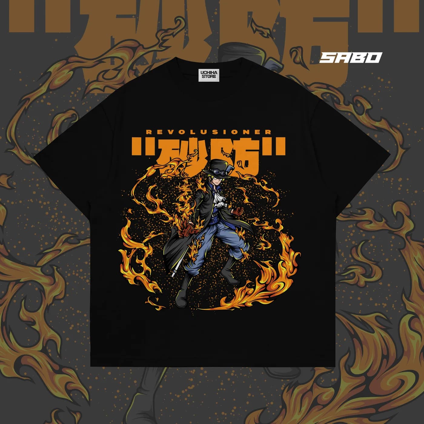Sabo One Piece Shirt (Black)