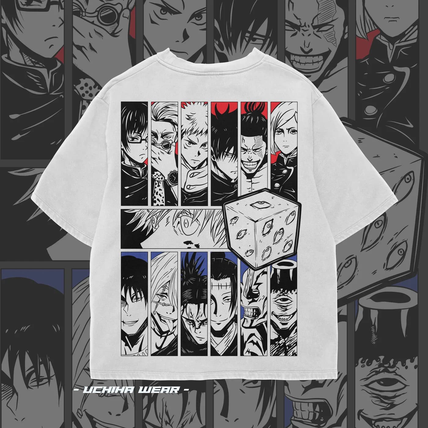 Sorcerers Jujutsu Kaisen Shirt (White), back view