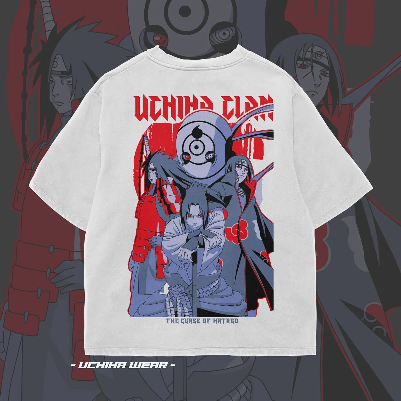 Uchiha Clan Crest White Shirt photo 2